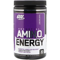 Аміно енергія смак винограду Конкорд Optimum Nutrition (Amino Energy) 270 г