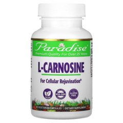 L-карнозин, Paradise Herbs, 60 вегетаріанських капсул