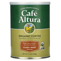 Органічна кава, справедлива торгівля, класична обсмажування, Cafe Altura, 12 унцій (339 г)