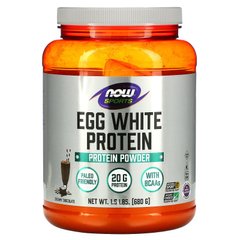 Яєчний білок вершковий шоколад Now Foods (Egg White Protein) 680 г