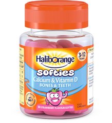 Кальцій та Вітамін Д для дітей Haliborange (Kids Calcium & Vitamin D) 30 жувальних цукерок