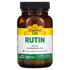 Рутин, Country Life, 500 мг, 100 таблеток