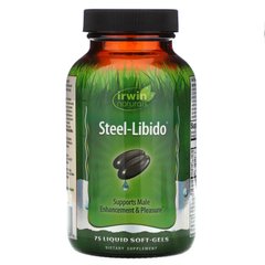 Репродуктивне здоров'я чоловіків, Steel-Libido, Irwin Naturals, 75 капсул