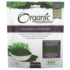 Organic Traditions, Порошок хлорели, 5,3 унції (150 г)