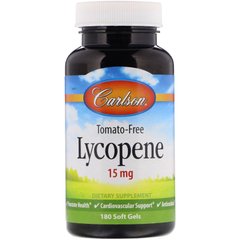 Лікопін Carlson Labs (Lycopene) 15 мг 180 капсул