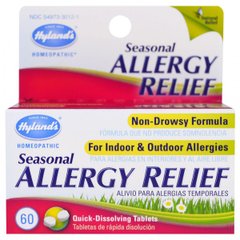 Засіб для позбавлення від сезонної алергії, Hyland's, 60 швидко розчиняються таблеток