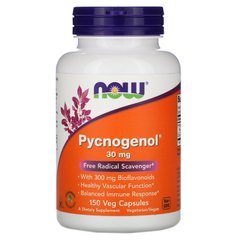 Пікногенол Now Foods (Pycnogenol) 30 мг 150 капсул