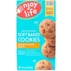Бісквітне печиво з ароматом імбирних пряників, Enjoy Life Foods, 6 унцій (170 г)
