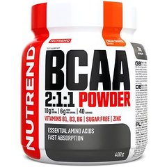 Амінокислоти БЦАА смак апельсин Nutrend (BCAA 2:1:1 Powder) 400 г