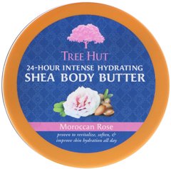 Олія ши для тіла для 24-годинного інтенсивного зволоження марокканська троянда Tree Hut 198 г