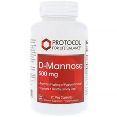 D-Манноза Protocol for Life Balance (D-Mannose) 500 мг 90 капсул