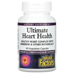 Natural Factors, Ultimate Heart Health, для здоров'я серця, 90 рослинних капсул