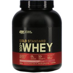 Gold Standard, 100% сироватка, апетитна клубнікка, Optimum Nutrition, 5 фунтів (2,27 кг)