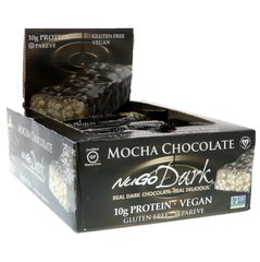 NuGo Dark, Протеїнові батончики, Мокко і шоколад, NuGo Nutrition, 12 батончиків, 1,76 унц (50 г) кожен