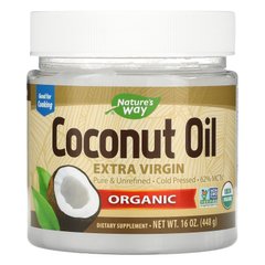 Кокосове масло Nature's Way (Coconut Oil Extra Virgin Organic) 448 г