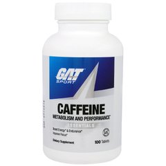 Кофеїн для метаболізму та продуктивності з серії "Необхідне", GAT, 100 таблеток