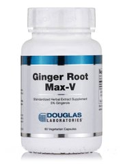 Імбир корінь Douglas Laboratories (Ginger Root Max-V) 60 вегетаріанських капсул