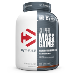 Гейнер Super Mass, густий шоколад, Dymatize Nutrition, 6 фунтів (2,7 кг)