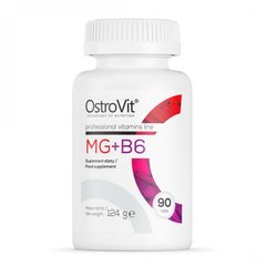 Магній + вітамін В6, Mg + B6, OstroVit, 90 таблеток