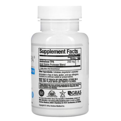 ТФК Амінолаза, для повного засвоєння протеїну, Arthur Andrew Medical, 250 мг, 30 капсул