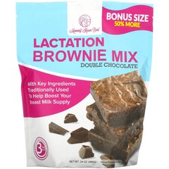 Mommy Knows Best, Lactation Brownie Mix, суміш для приготування брауні, подвійний шоколад, 680 г (24 унції)