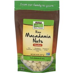 Сырые орехи макадамия несоленые Now Foods (Raw Macadamia Nuts) 227 г купить в Киеве и Украине