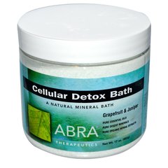 Ванна для детоксикації клітин, грейпфрут і ялівець, Abra Therapeutics, 17 унцій (482 г)