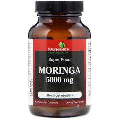 Морінга, Moringa, FutureBiotics, 5000 мг, 60 вегетаріанських капсул