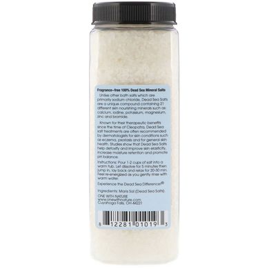 Минеральные соли Мертвого моря, не содержит отдушек, One with Nature, 32 унц. (907 г) купить в Киеве и Украине
