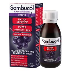 Самбукол сироп для імунітету Чорна бузина + Вітаміни + Мінерали від 12 років Sambucol (Extra Defence) 120 мл