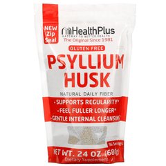 Подорожник лушпиння 100% чистий Health Plus (Psyllium Husk) 680 г