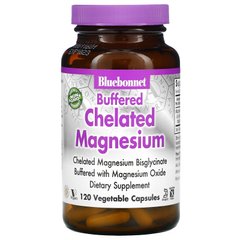 Буферизований хелатний магній, Bluebonnet Nutrition, 120 вегетаріанських капсул