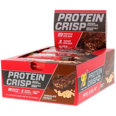 Протеїнові чіпси, шоколадний хрусткий смак, BSN, 12 батончиків, 2,01 унц (57 г) кожен