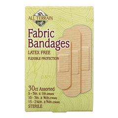 Набір тканинних пластирів без латексу All Terrain (Fabric Bandages) 30 шт
