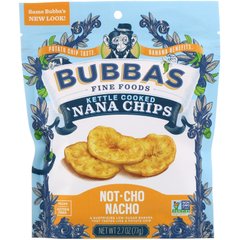 Бананові чіпси Мачо-Начо, Bubba's Fine Foods, 2,7 унцій (77 г)