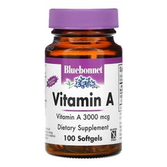 Вітамін A, Bluebonnet Nutrition, 100 капсул