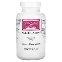 Тіамін, Вітамін В1, Vitamin B1, Cardiovascular Research Ltd, 50 мг, 250 капсул