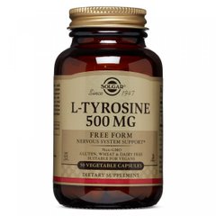 Тирозин Solgar (L-Tyrosine) 500 мг 50 капсул