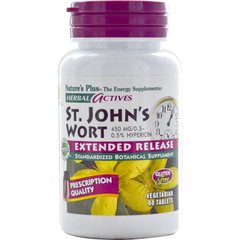 Звіробій Nature's Plus (St. John's Wort Herbal Actives) 450 мг 60 таблеток