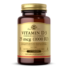 Вітамін Д3 Solgar (Vitamin D3) 25 мкг 1000 МО 180 таблеток