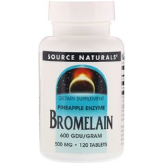 Бромелайн Source Naturals (Bromelain) 120 таблеток