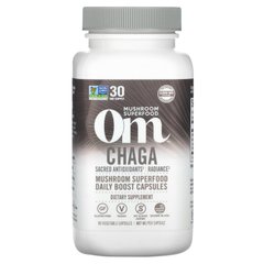 Чага, Chaga, Organic Mushroom Nutrition, 667 мг, 90 вегетаріанських капсул