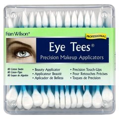Трійники для очей прецизійні аплікатори для макіяжу Fran Wilson (Eye Tees Precision Makeup Applicators) 80 ватних тампонів