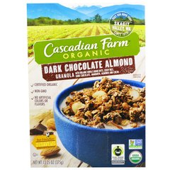 Органічний чорний шоколад, гранола, мигдаль, Cascadian Farm, 13, 25 унцій (375 г)