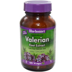 Екстракт кореня валеріани Bluebonnet Nutrition (Valerian Root Extract) 250 мг 60 капсул