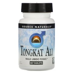 Тонгкат Алі, Tongkat Ali Male Libido Tonic, Source Naturals, 60 таблеток