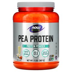 Гороховий протеїн смак ванілі Now Foods (Pea Protein) 907 г