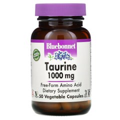 Таурин Bluebonnet Nutrition (Taurine) 1000 мг 50 капсул