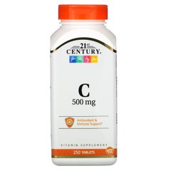 Вітамін C-500, 21st Century, 500 мг, 250 таблеток