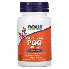 Пірролохінолінхінон Now Foods (Extra Strength PQQ) 50 мг 50 капсул